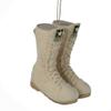 Kurt Adler 3 " U.S. Army Flocked Combat Boots Christmas Ornament, Ivory view 1