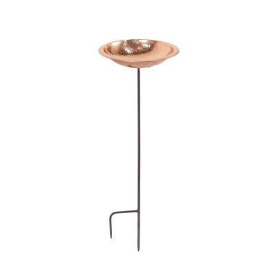 Achla Designs Hammered Copper Birdbath Bowl with Stake