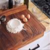 Ironwood Gourmet Double-Sided Countertop Lyon Pastry/Cutting Board With Gravy Groove, Acacia Wood 17.25 x 24 x 1.25 inches view 2