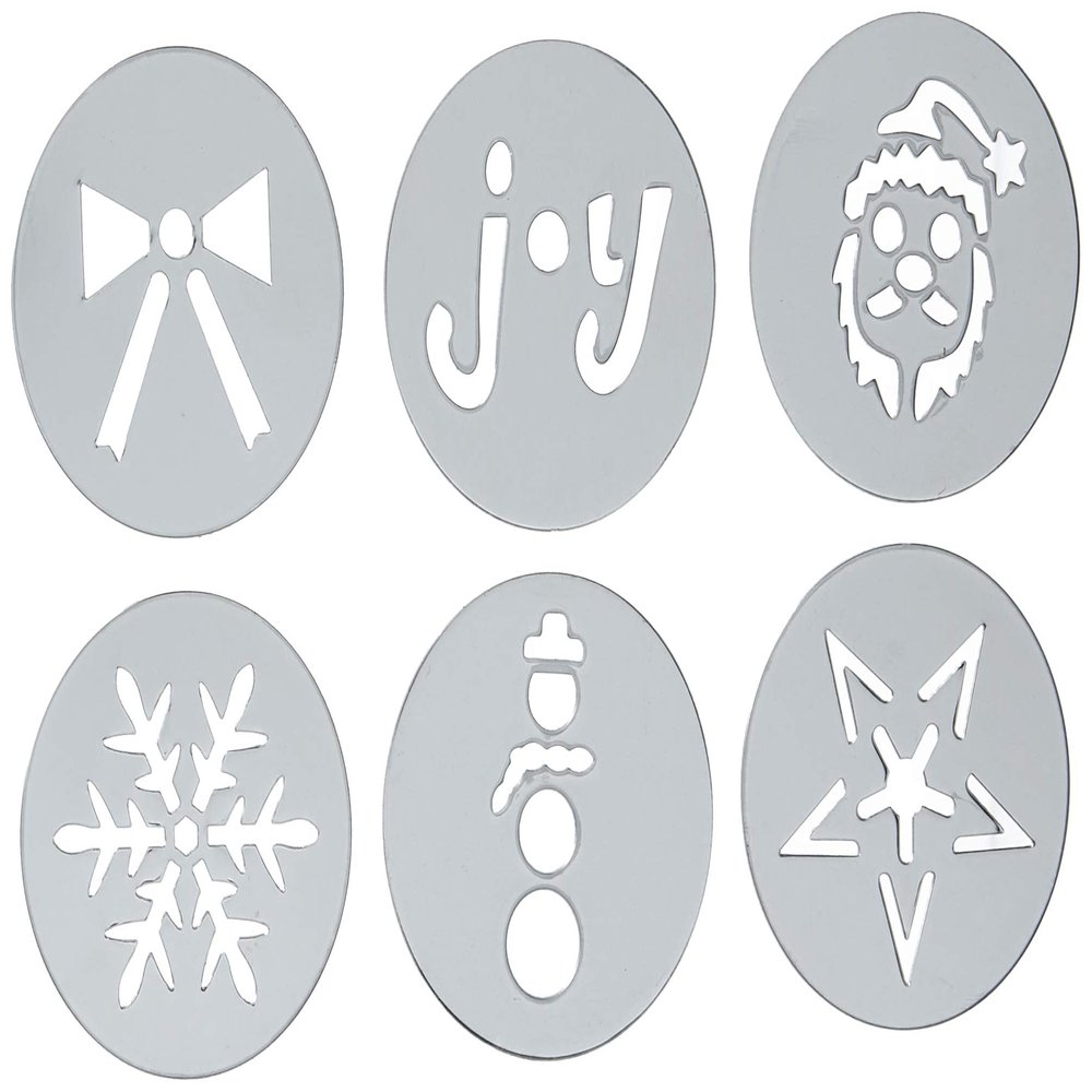 OXO Good Grips Cookie Press Holiday Disk Set, Metallic