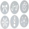 OXO Good Grips Cookie Press Holiday Disk Set, Metallic view 1