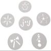 OXO Good Grips Cookie Press Holiday Disk Set, Metallic view 2