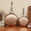 Mauviel M'Heritage 150 S 1.5mm Polished Copper & Stainless Steel Chef Pan With Lid, And Cast Stainless Steel Handle, 2.1-qt, Made In France view 4