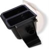 San Jamar Mini Dome Condiment Bar 2 Compartnment with Dome Lid for Kitchen, Bar, And Restaurants, Plastic, 1 Quart, Black view 2