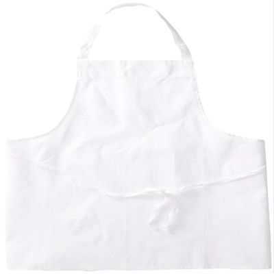 Chef Revival 601BAO-3 Poly Cotton Gourmet Professional Full Length Bib Apron with 3 Compartment Pocket, 30 by 28-Inch, White