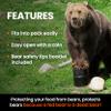 NO-FED-BEAR UDAP Bear Resistant Canister, Hiking Camping Backpacking Hunting Food Storage Container with Carrying Case, 2 Gallons,8 x 10, BRCWC view 3