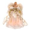 Vickerman 12" White & Gold Lighted Angel Tree Topper view 1