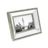 Isaac Jacobs 4x6 Silver Beveled Mirror Picture Frame - Classic Mirrored Frame with Deep Slanted Angle Made for Wall Dcor Display, Photo Gallery and Wall Art (4x6, Silver) view 3