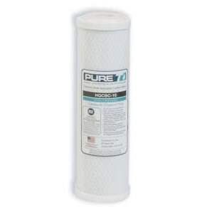 PureT(HQCBC-10-5) 9.75"x2.75"Coconut Shell Carbon block 5 micron filter.