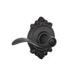 SCHLAGE Accent Lever with Brookshire Trim Bed and Bath Lock in Aged Bronze - F40 ACC 716 BRK view 1
