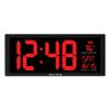 AcuRite 14.5" Large Digital LED Oversized Wall Clock with Date and Temperature, Perfect for Home or Office (75127M) view 1