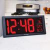 AcuRite 14.5" Large Digital LED Oversized Wall Clock with Date and Temperature, Perfect for Home or Office (75127M) view 2