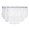 Stylemaster Elegance Sheer Voile Ascot Valance, 60" x 24", White view 1