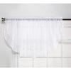 Stylemaster Elegance Sheer Voile Ascot Valance, 60" x 24", White view 2