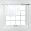 Stylemaster Elegance Sheer Voile Ascot Valance, 60" x 24", White view 3