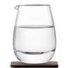 LSA International Whisky Islay Jug 10.1 fl oz Clear & Walnut Coaster view 1