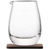 LSA International Whisky Islay Jug 10.1 fl oz Clear & Walnut Coaster view 2
