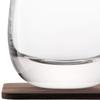 LSA International Whisky Islay Jug 10.1 fl oz Clear & Walnut Coaster view 4