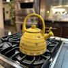 Whistling Tea Kettle for Stove Top Enamel on Steel Teakettle, Supreme Housewares Bee Hive Design Teapot Water Kettle Cute Kitchen Accessories Teteras (2.4 Quart, Bee Hive) view 2