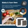 AllSpice Spice Rack Organizer, Wood, 525 Unique Labels, Countertop or Wall Mount, Includes 60 4oz Jars- Matte White view 4