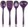 Calypso Basics by Reston Lloyd Melamine Utensil Set, 4-Piece, Plum (81502) view 1