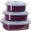 Calypso Basics by Reston Lloyd 6-Piece Microwave Cookware, Steamer and Storage Set, small (20502) view 1