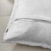 NordECO HOME Luxury Soft Faux Fur Fleece Cushion Cover Pillowcase Spring Decorative Throw Pillows Covers, No Pillow Insert, 18" x 18" Inch, White, 2 Pack view 4