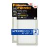 Filtrete 16x25x1 AC Furnace Air Filter, MERV 13, MPR 2200, Elite Allergen, Bacteria & Virus Filter, 3-Month Pleated 1-Inch Electrostatic Air Cleaning Filter, 2-Pack (Actual Size 15.69x24.69x0.78 in) view 1