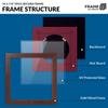 Frame My Collection 45 RPM Vinyl Record Frame | Wall Mounted Solid Wood Record Display Frame for Single 6 7/8-Inch Vinyl with Red Mat, Black Trim, Walnut and Real UV Glass | 12" x 12" Overall Size view 3