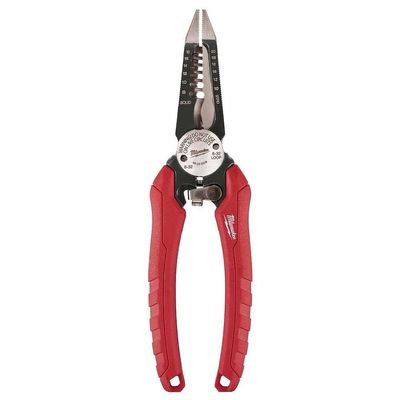 Milwaukee 48-22-3079 6-In-One Combination Wire Stripping and Reaming Pliers for Electricians