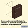 Salsbury Industries 2240ZU Standard Surface Mounted Letter Box with USPS Access, Bronze view 3