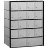 Salsbury Industries 2218 Aluminum Mailbox, 18 Doors, Standard System, Aluminum with Black Trim view 1