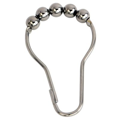 Kingston Brass Edenscape SRCR121 Roller Ball Shower Curtain Rings, 12 Pcs/Set, Polished Chrome