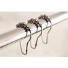 Kingston Brass Edenscape SRCR121 Roller Ball Shower Curtain Rings, 12 Pcs/Set, Polished Chrome view 4