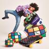 iscream Old School! Rubik's Cube Shaped 11" x 11" x 11" Accent Throw Pillow view 2