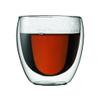 Bodum 8oz Pavina Double Wall Glasses, High Heat Borosilicate Glass, Set of 2, Clear view 3
