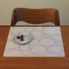 modern-twist 14 x 16 Silicone Placemat, BPA, PVC-Free Table Mat, Dishwasher Safe, Pebbles Print in Black, Pack of 1 view 2