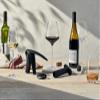 Le Creuset Wine Pump and 3 Stoppers, Black Nickel view 2