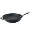 Circulon Symmetry Hard Anodized Nonstick Stir Fry / Wok Pan with Helper Handle - 14 Inch, Black view 1