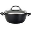 Circulon Symmetry Hard Anodized Nonstick Casserole Dish/Casserole Pan with Lid - 5.5 Quart, Black view 1
