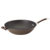Circulon Symmetry Hard Anodized Nonstick Stir Fry / Wok Pan with Helper Handle - 14 Inch, Chocolate view 1