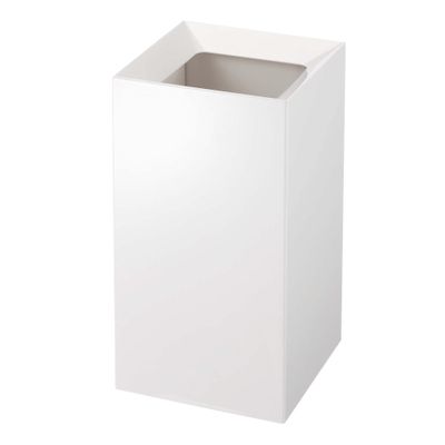 YAMAZAKI Home Veil Trash Can - Modern Open Top Garbage Waste Bin Basket with Handle - Abs Plastic - 2.5 Gallons, 10 Liters