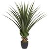 Nearly Natural 4' Spiked Agave Plant, Green view 1