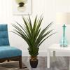 Nearly Natural 4' Spiked Agave Plant, Green view 2