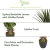 Nearly Natural 4' Spiked Agave Plant, Green view 3