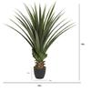 Nearly Natural 4' Spiked Agave Plant, Green view 4