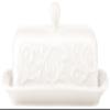 Lenox Opal Innocence Carved Butter Dish, White - view 1