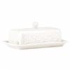 Lenox Opal Innocence Carved Butter Dish, White - view 2