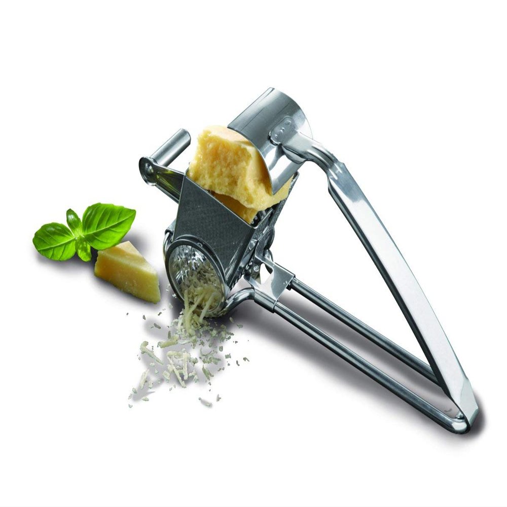 Boska Holland Stainless Steel Rotary Cheese Grater, Handheld, Romano, Monaco Collection