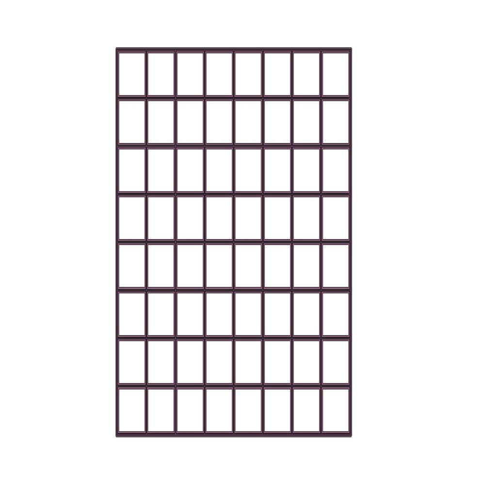 64 x1 inch size squares Multicutter